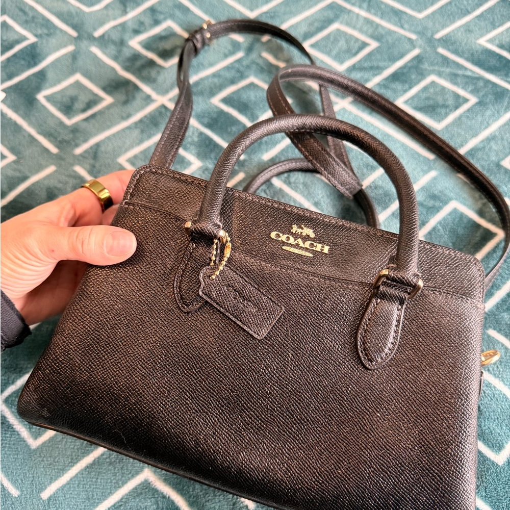 Coach Black Crossbody Leather Bag
